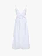 Coastal Cowgirl Open Back Flowy Maxi Dress