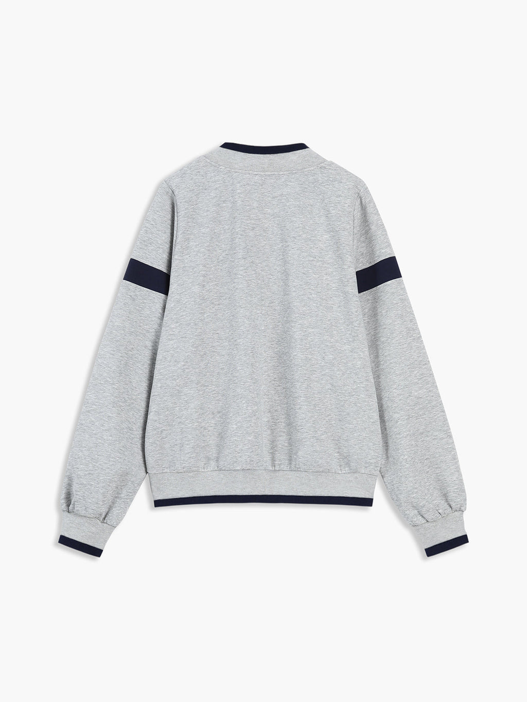 Contrast-Edged Cozy Oversized Sweatshirt