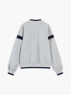 Contrast-Edged Cozy Oversized Sweatshirt