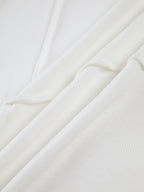 Classic Long Sleeve Top with Contrast Piping Detail