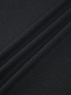 Mock Neck Top with Contrast Trim Long Sleeves
