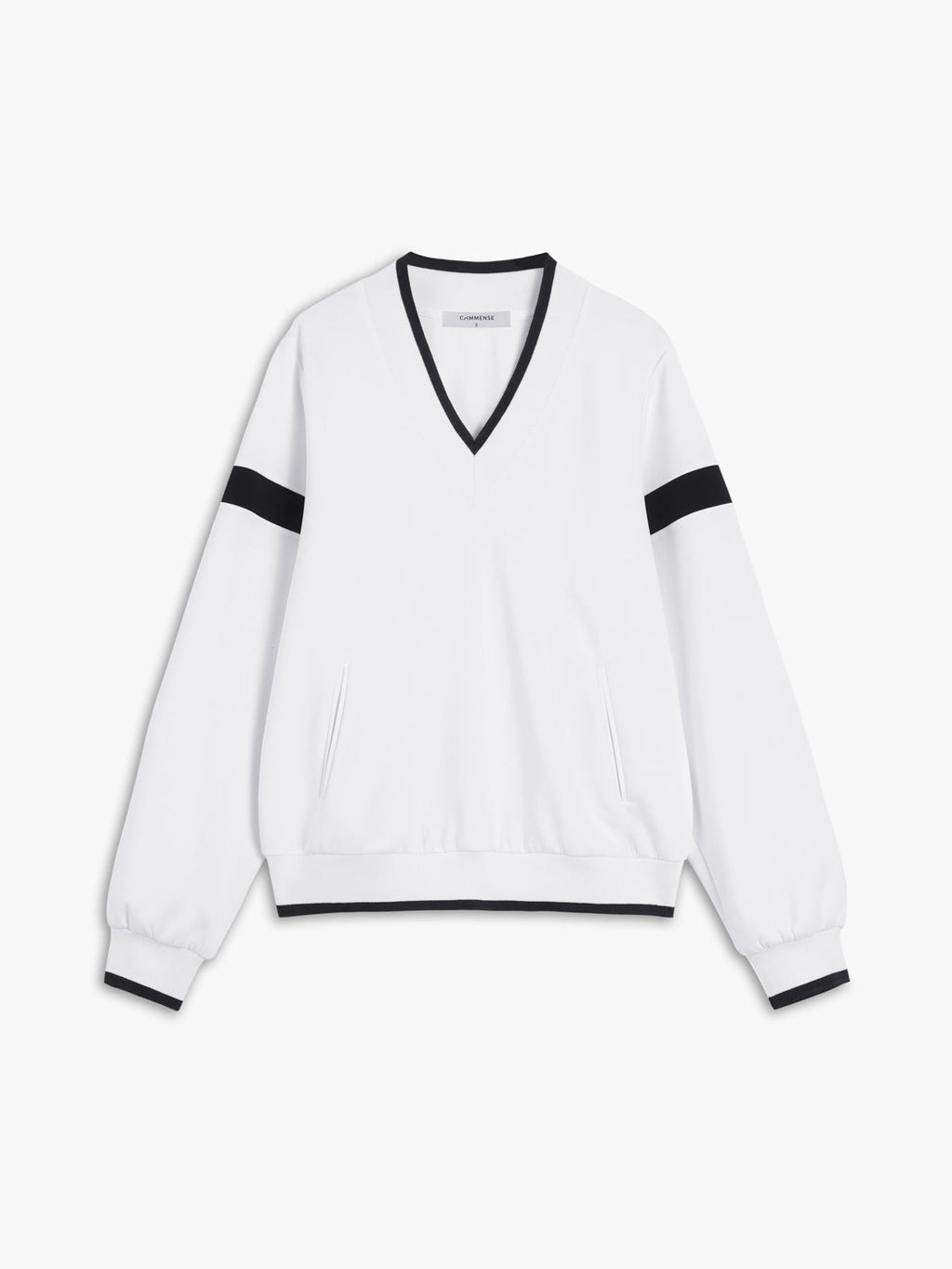 Contrast-Edged Cozy Oversized Sweatshirt