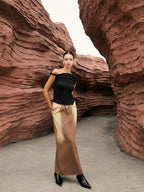 Unique One-Shoulder Top with Elegant Side Knot