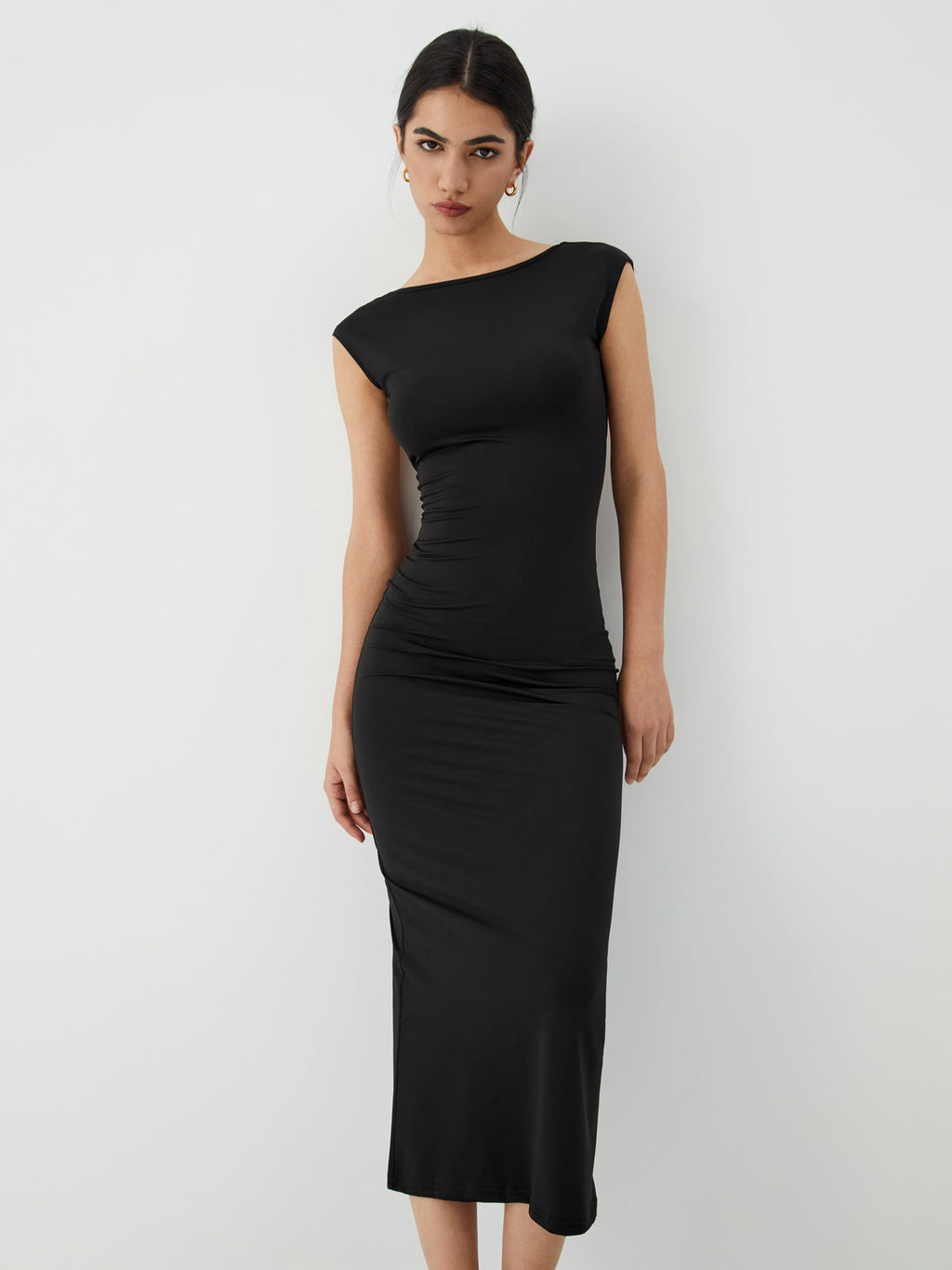 Chic Backless Mid-Length Sleeveless Dress