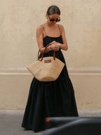 Elegant Sleeveless Long Dress with Open Back