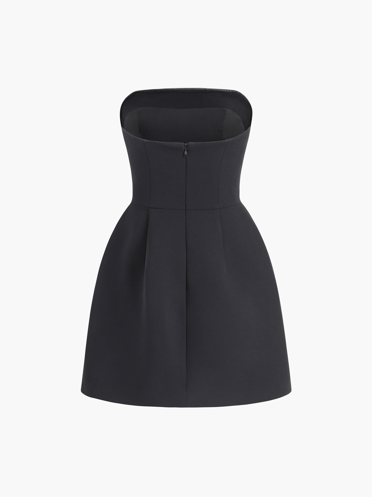 Sleek Form-Fitting Mini Dress with Tube Top Style