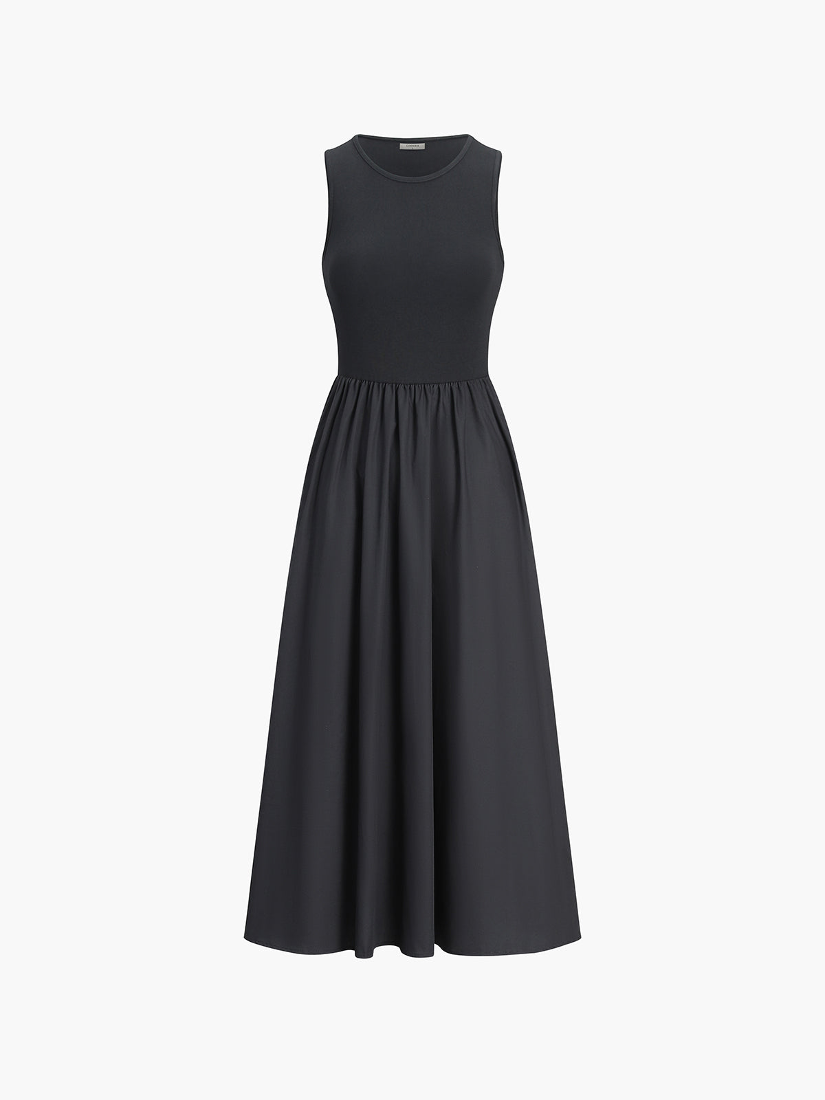 Casual Crew Neck Long Sleeve Dress