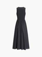 Casual Crew Neck Long Sleeve Dress for Leisure