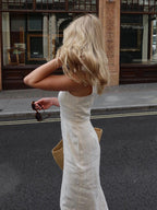 Cotton and Linen Sleeveless Maxi Dress
