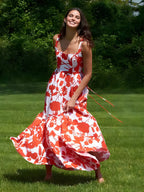 Summer Bloom Floral Cami Maxi Dress