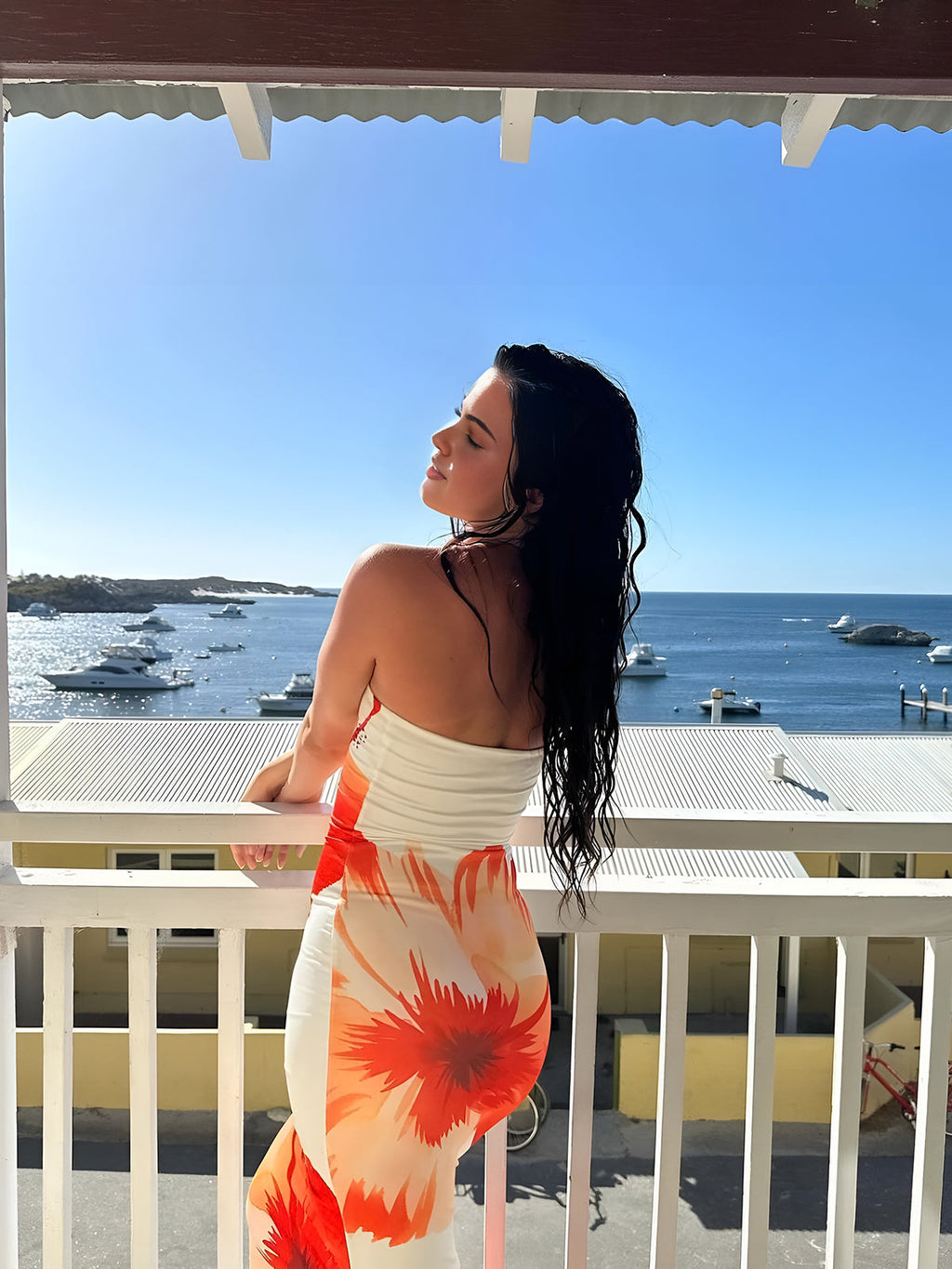 Floral Tube Maxi Dress Perfect for Holidays