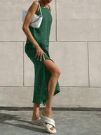 Minimalist Long Cotton Camisole Dress