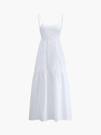 Elegant Sleeveless Long Dress with Open Back