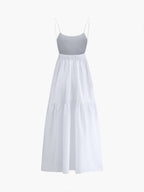 Elegant Sleeveless Long Dress with Open Back