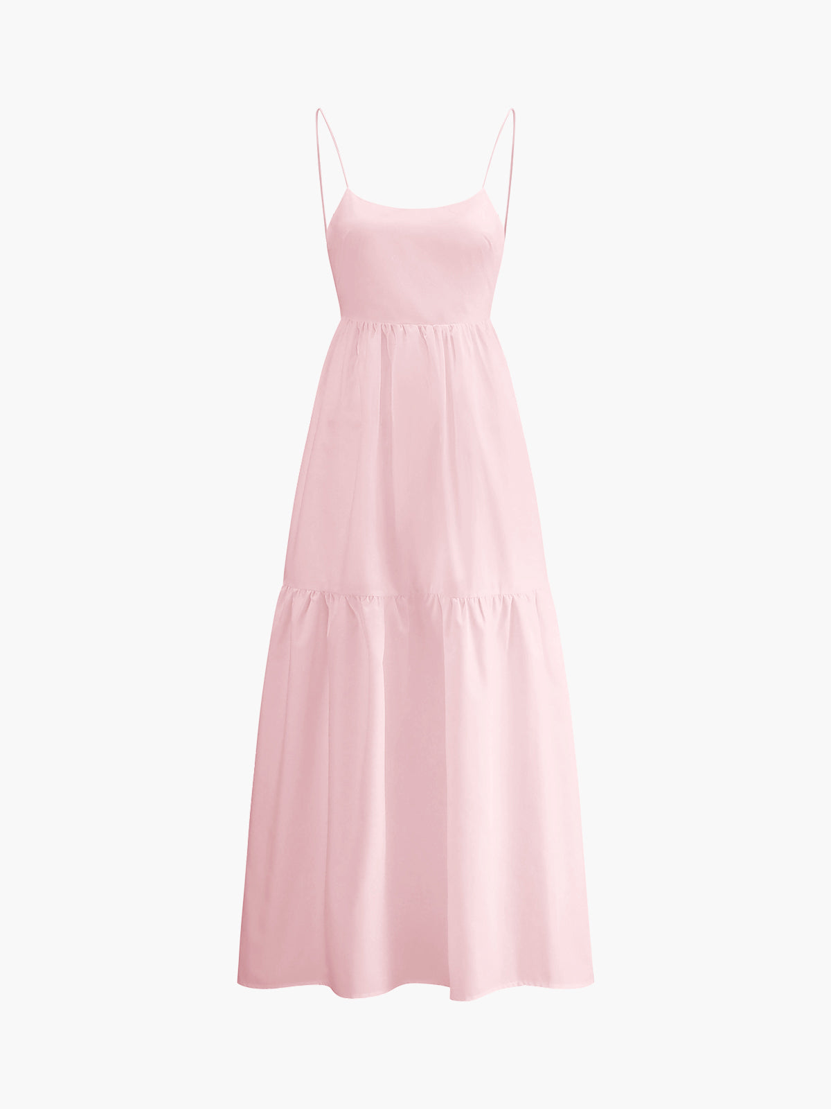 Elegant Sleeveless Gown with Open Back Design