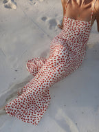 Flowy Floral Sundress with Crisscross Strappy Back Design