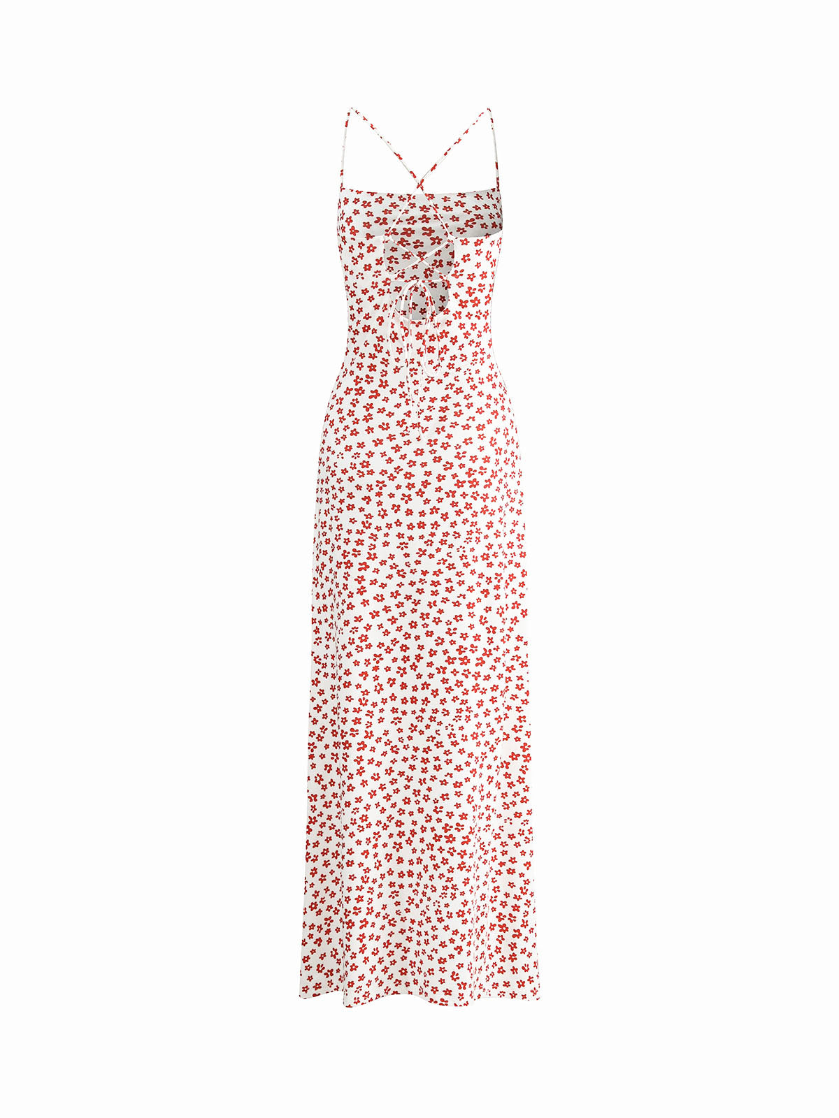 Floral Crisscross Strappy Sundress with Flowy Design