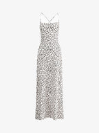 Floral Print Sundress with Strappy Crisscross Back Design