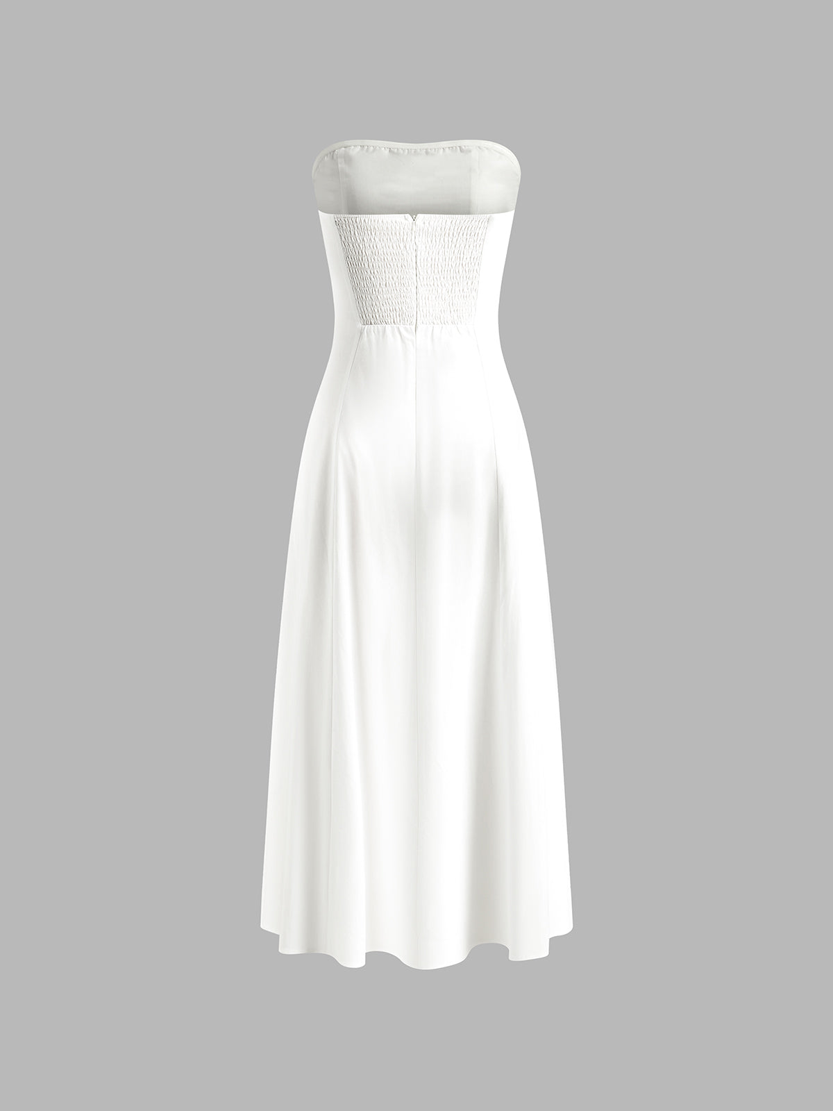 Linen Blend Long Dress with Basic Pockets