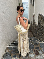 Patterned Spaghetti Strap Maxi Dress
