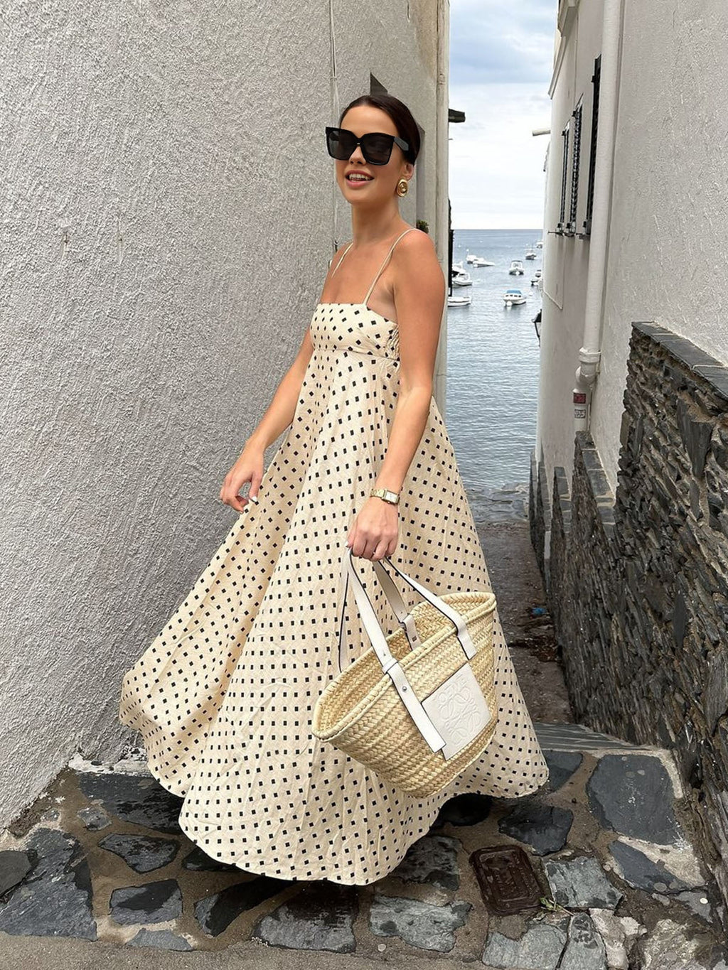 Spaghetti Strap Dress with Extended Length