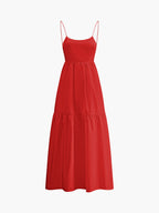 Elegant Long Dress with Sleek Backless Design