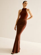 Cutout Panel Sleek Form-Fitting Dress