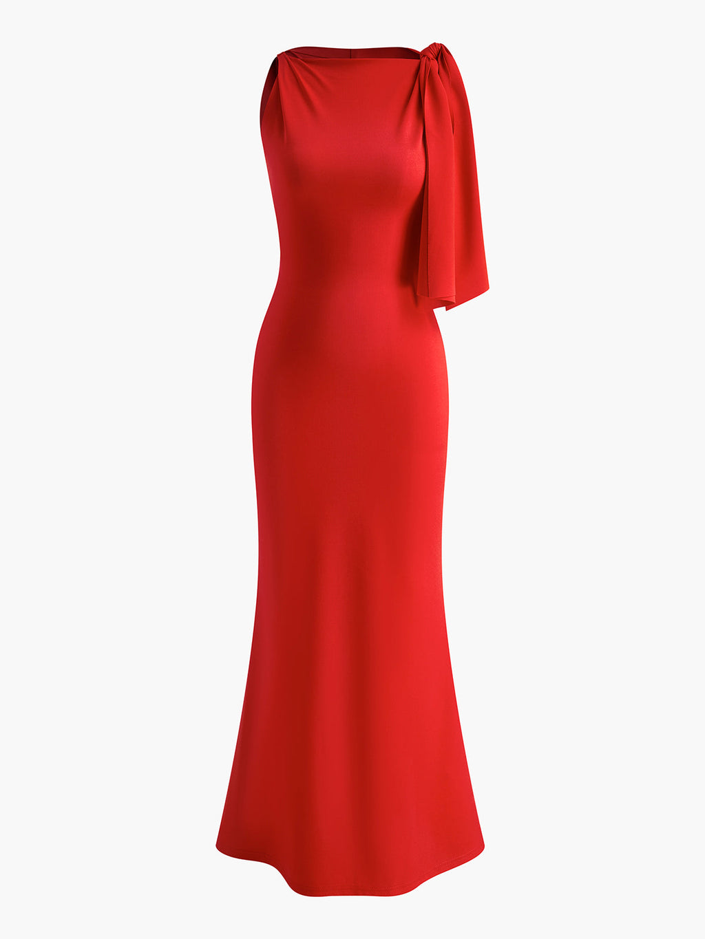 Cherished Sleeveless Dress with Elegant Knot Detail