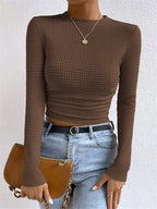 Minimalist Slim Fit Waffle Knit Sweater