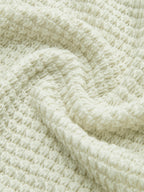 Minimalist Slim Fit Waffle Knit Sweater