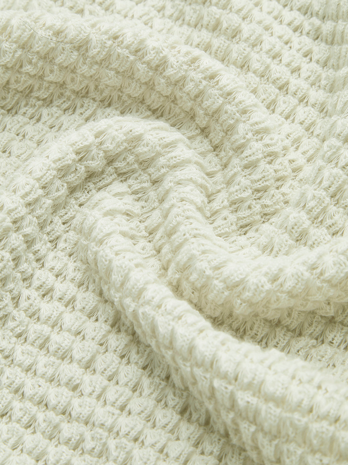 Minimalist Slim Fit Waffle Knit Sweater