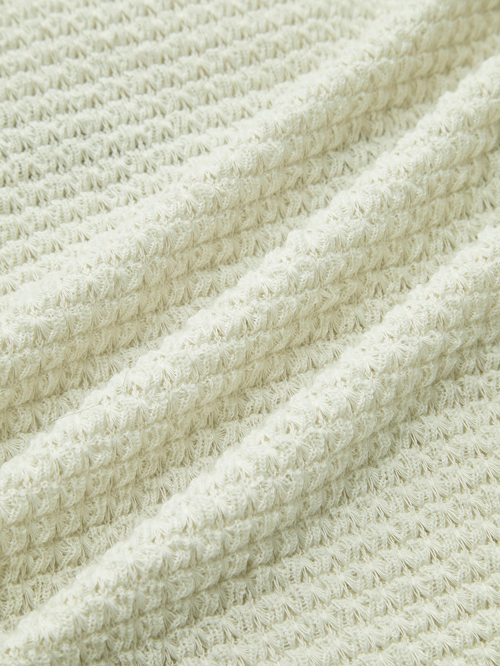 Minimalist Slim Fit Waffle Knit Sweater
