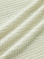 Minimalist Slim Fit Waffle Knit Sweater