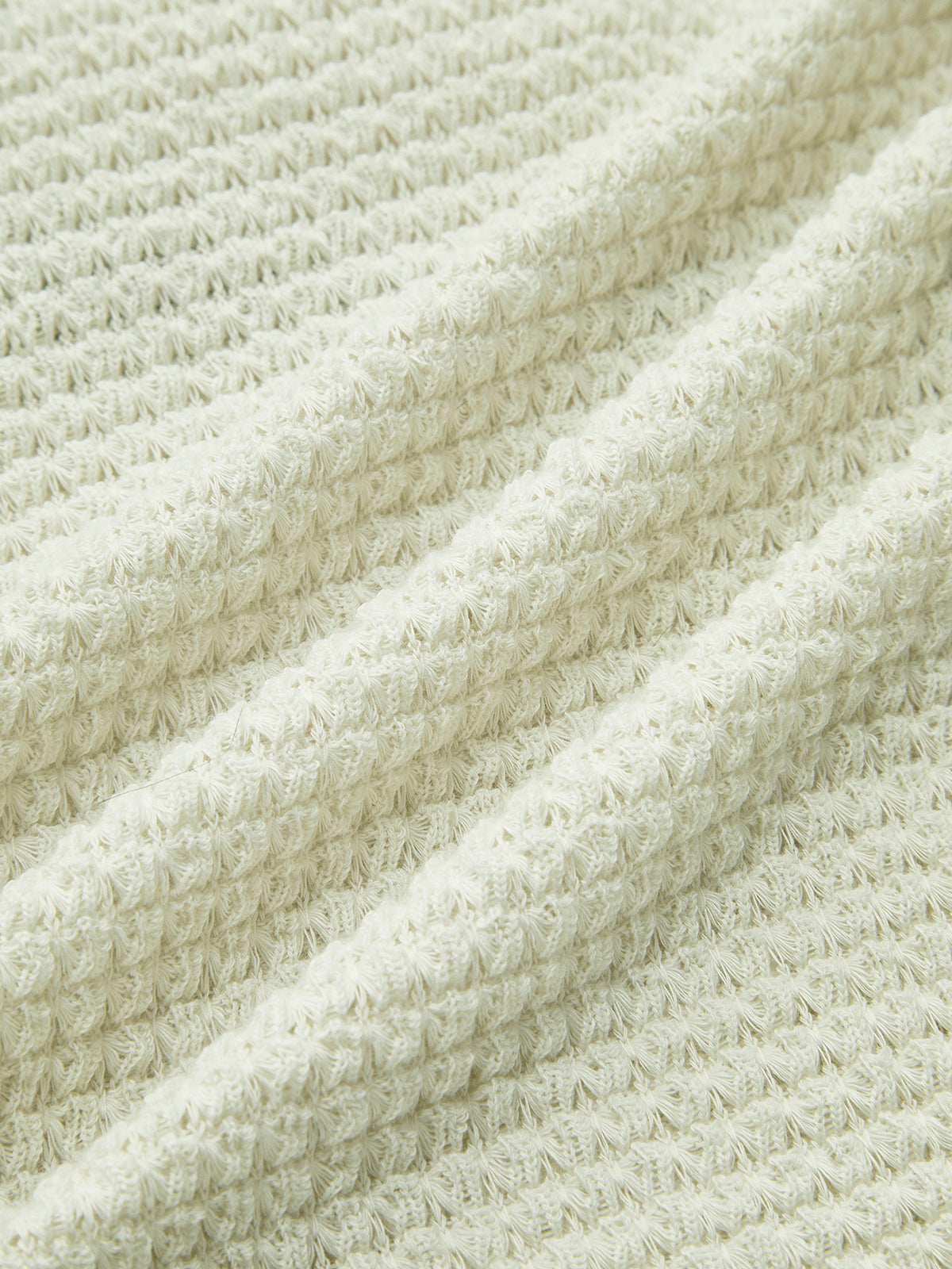 Minimalist Slim Fit Waffle Knit Sweater