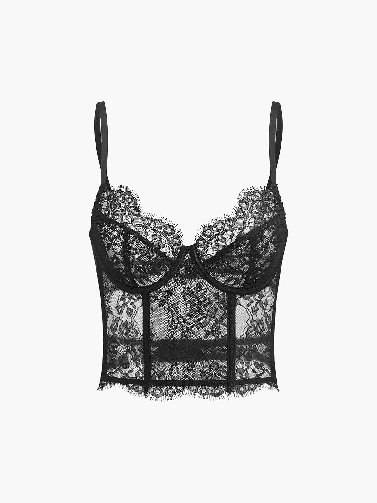 Delicate Lace Crop Corset Top