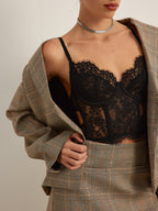 Delicate Lace Crop Corset Top