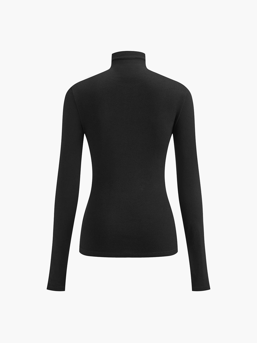 Two-in-One Mock Neck Jersey Shirt
