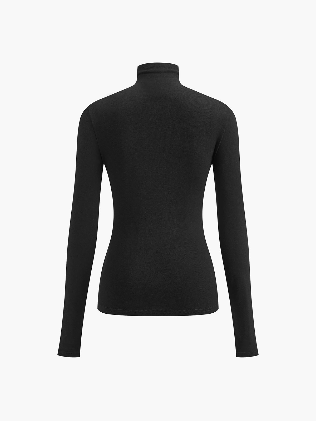 Two-in-One Mock Neck Jersey Shirt