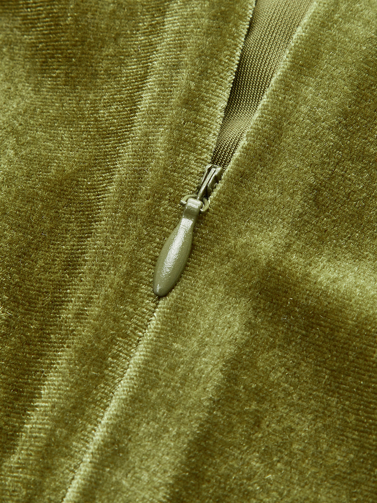 Velvet Sleeveless Dress with Mock Neck Design