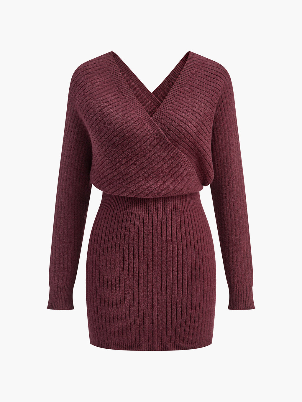 Criss Cross Sweater Dress with Cinched Waist Detail
