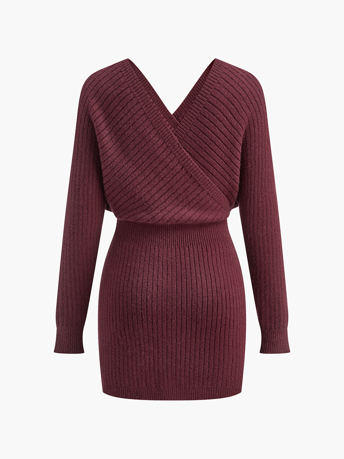 Criss Cross Sweater Dress with Cinched Waist Detail