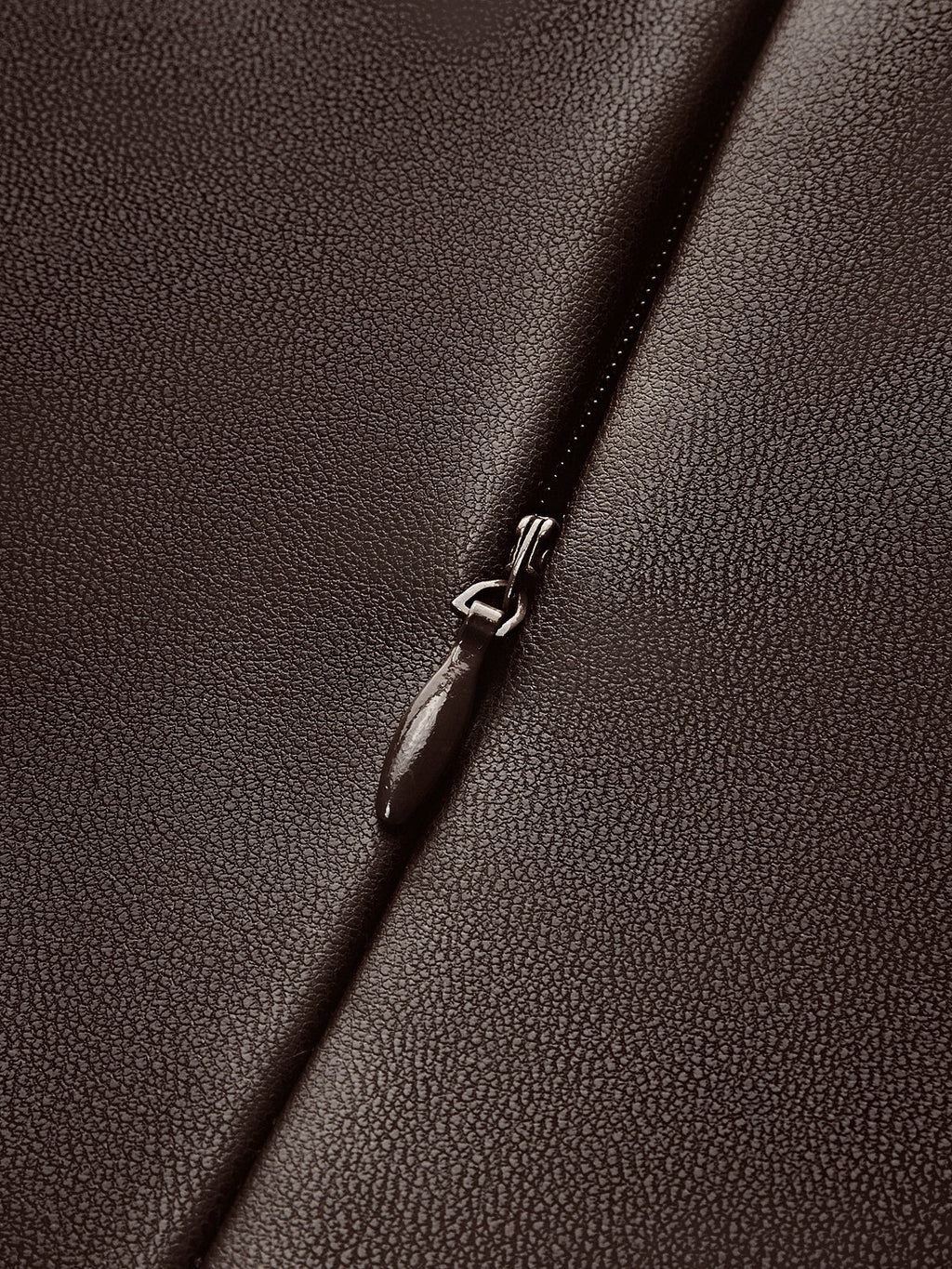 Faux Leather Dress with Slim Straps