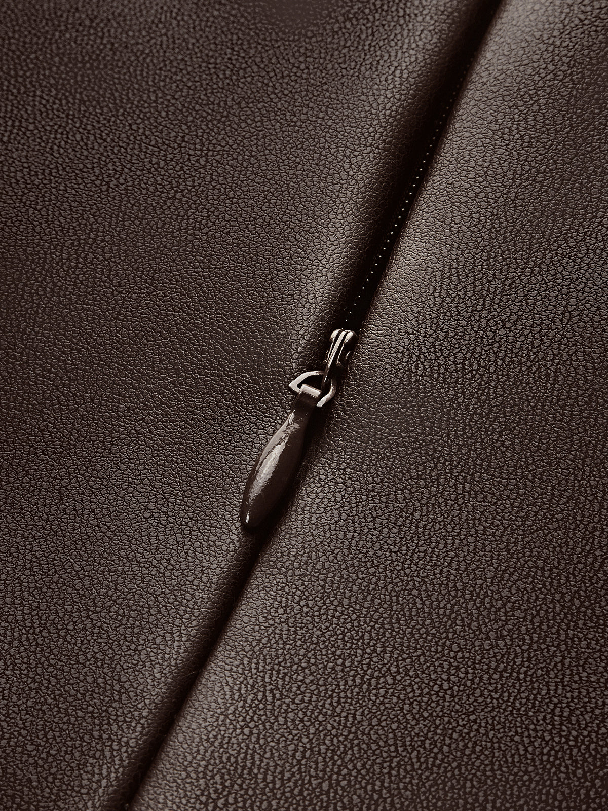 Chic Faux Leather Dress with Skinny Straps