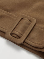 Cinched Waist Short-Length Sweatshirt Sweater