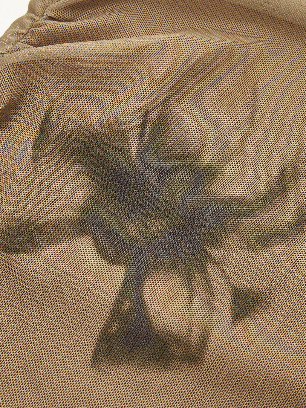 Tie Dye Mesh Tee with Floral Print Design