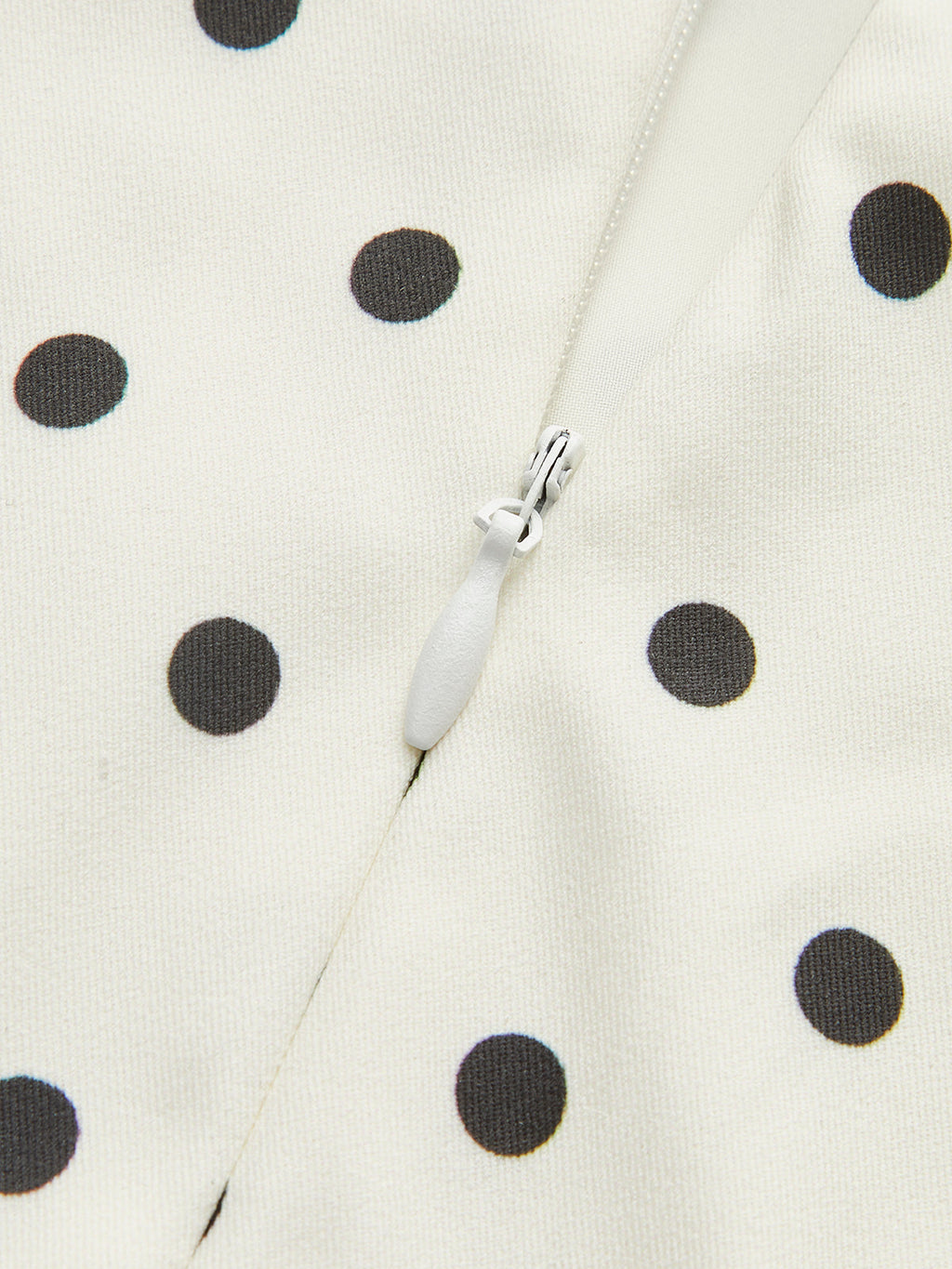 Lace-Up Back Dress with Polka Dot Design