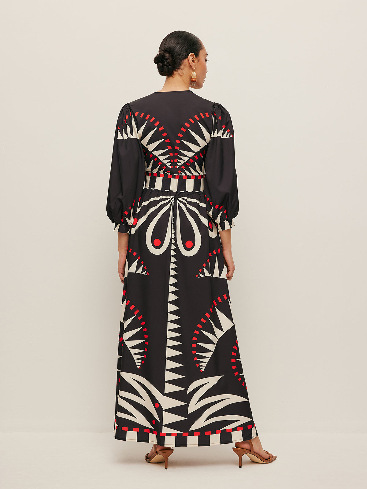 Boho Style V-Neck Dress with Split Design