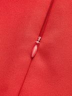 Pleated Tank Dress with Metallic Button Detail