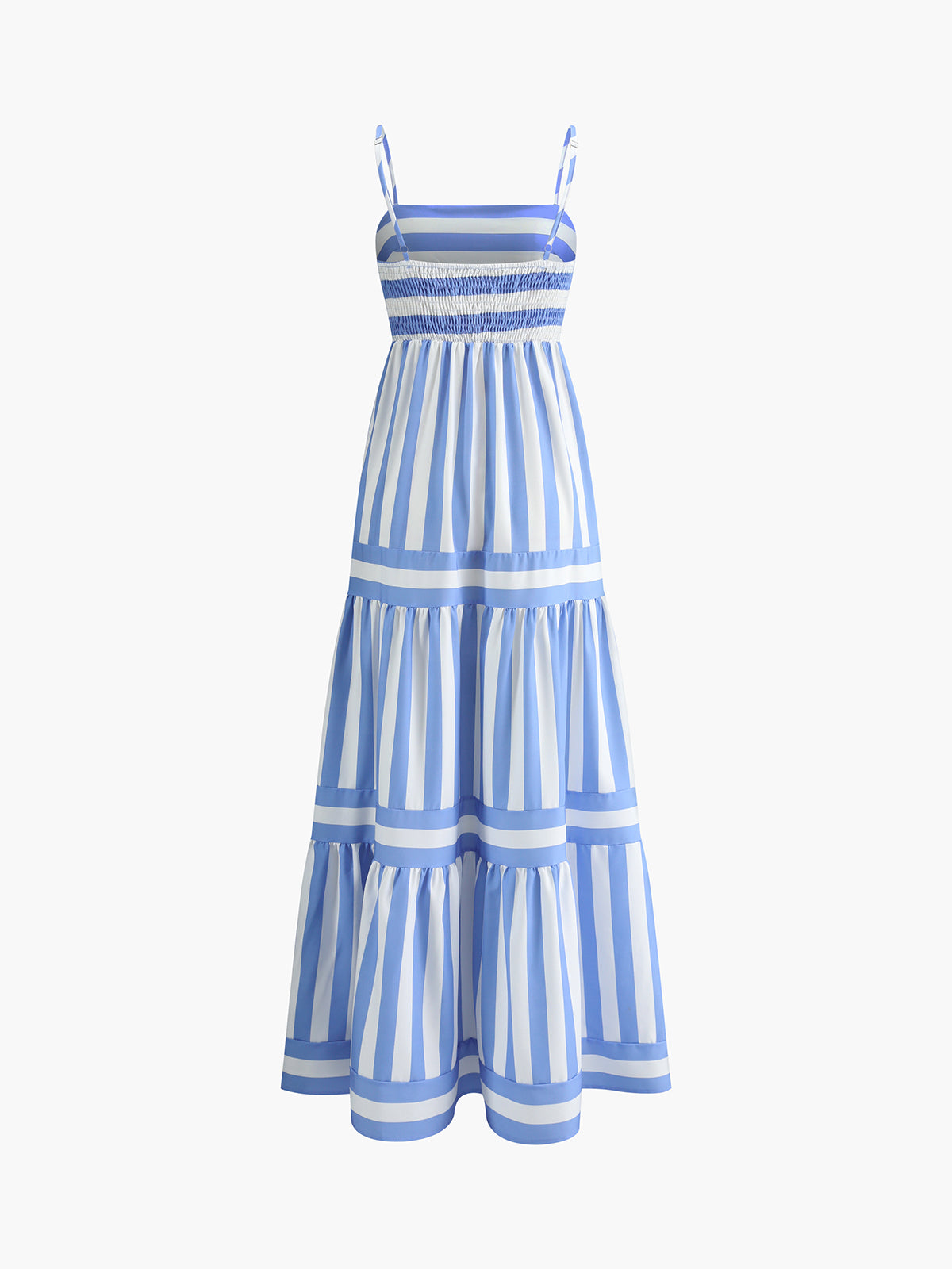 Backless Long Dress with Pockets and Print Design