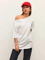Cotton Off-Shoulder Top for Relaxed Style
